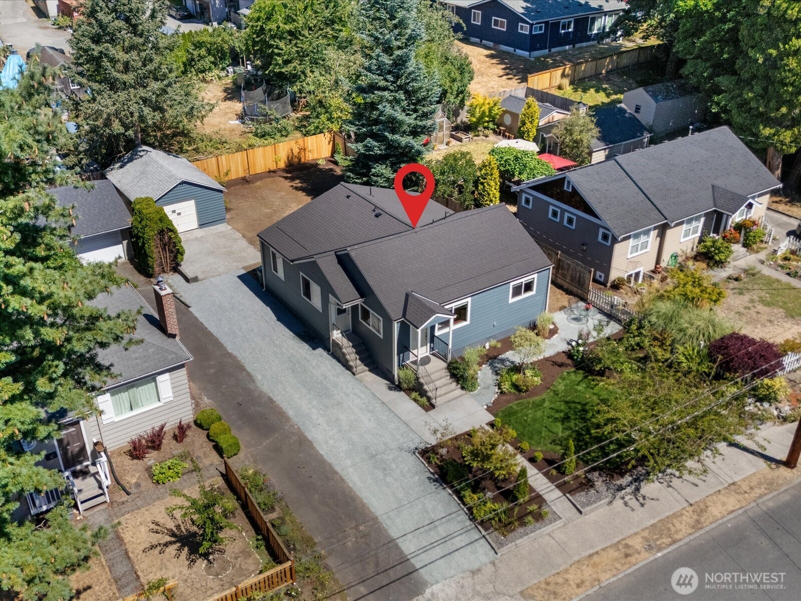 10126 Northeast 186th Street Bothell, WA 98011 - Photo 38 of 40 an aerial view of a house with a yard