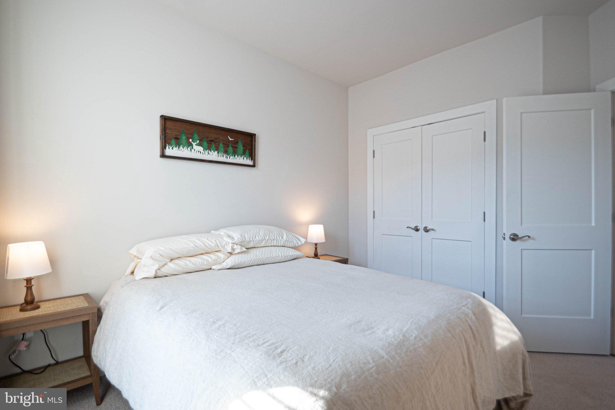 2453 Liberty Loop Herndon, VA 20171 - Photo 38 of 52 a bedroom with a bed and a lamp