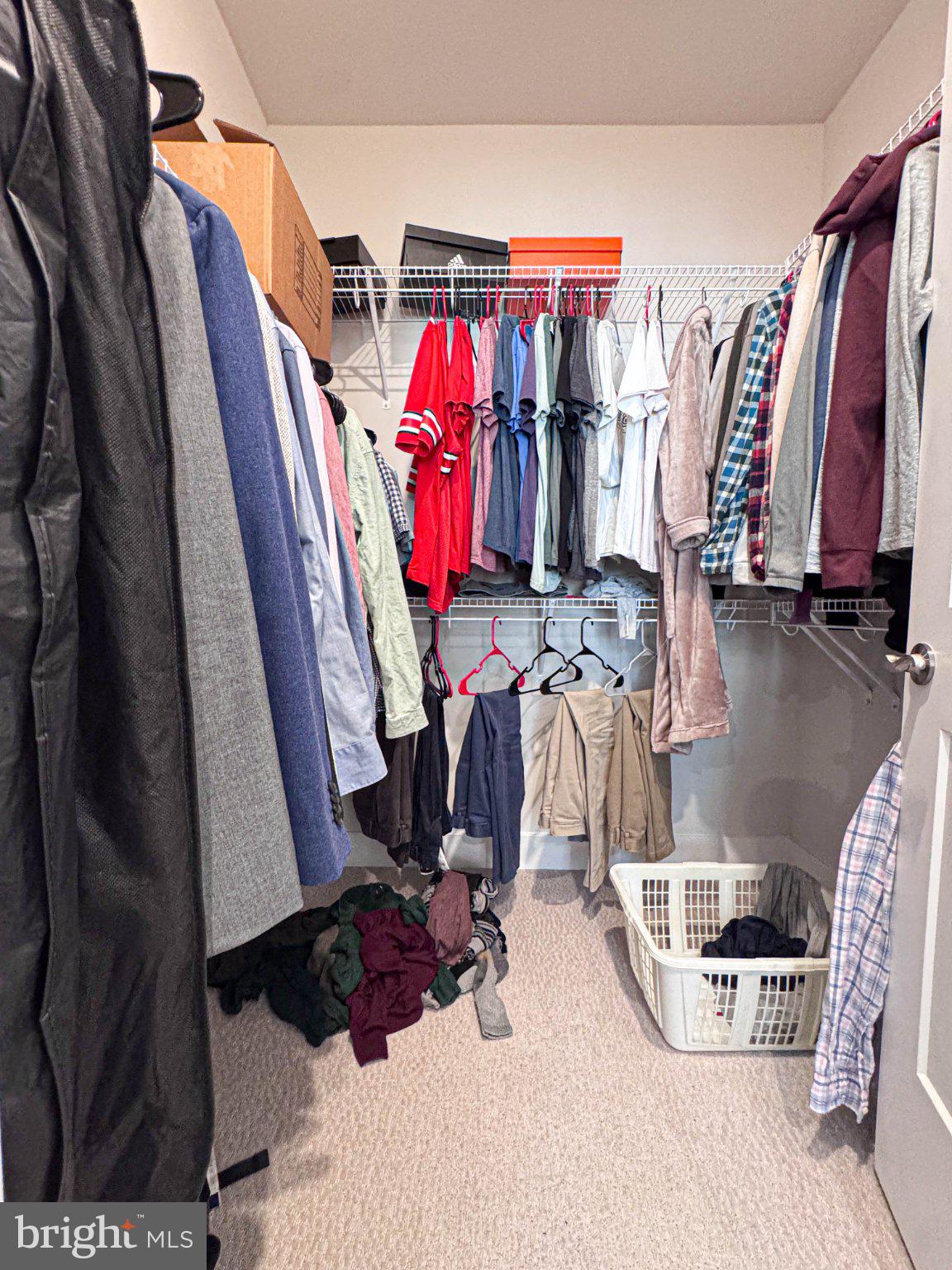 2453 Liberty Loop Herndon, VA 20171 - Photo 40 of 52 a view of walk in closet with clothes and shoes