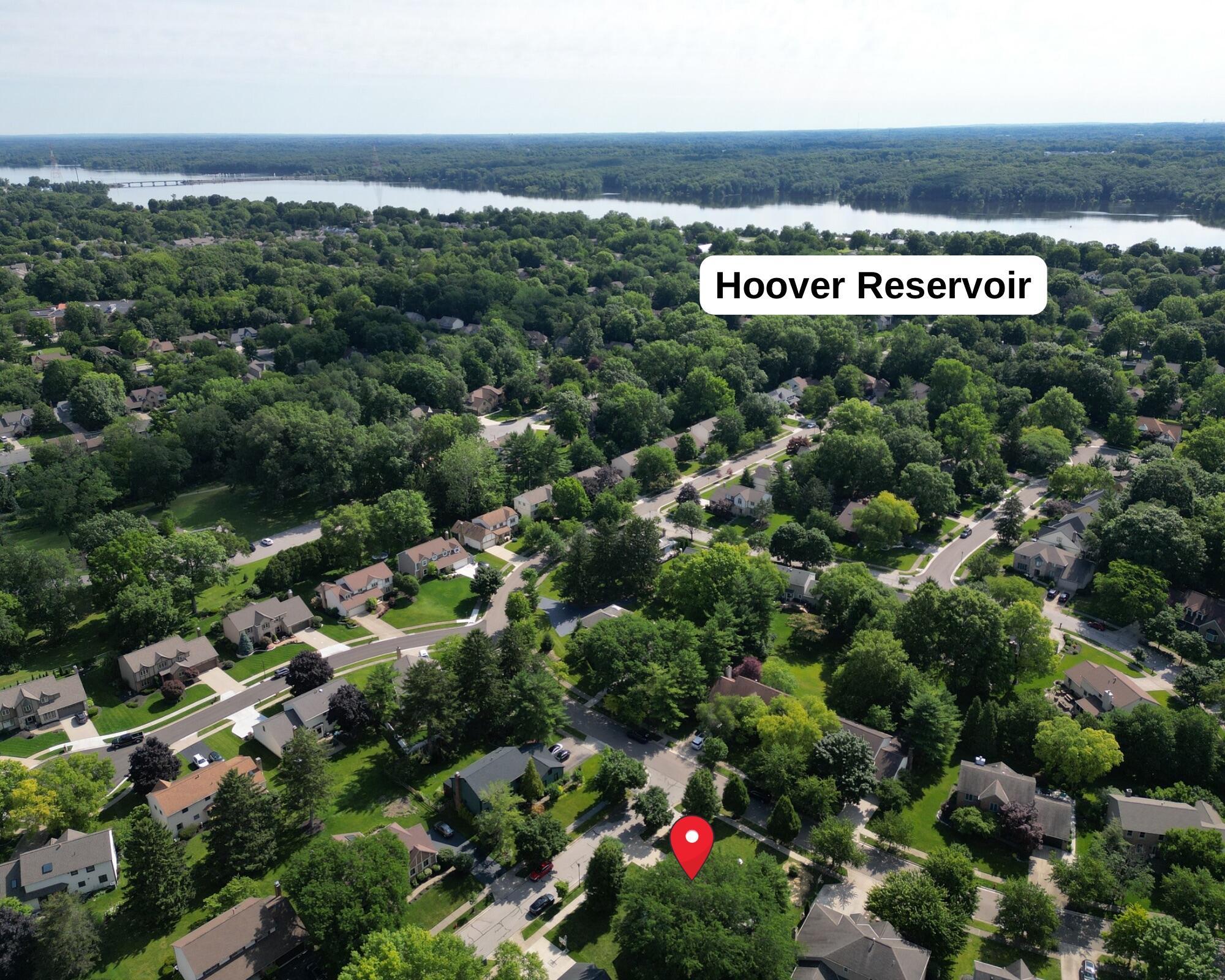 1015 Pine View Road Westerville, OH 43081 - Photo 43 of 44 Drone - Hoover Reservoir