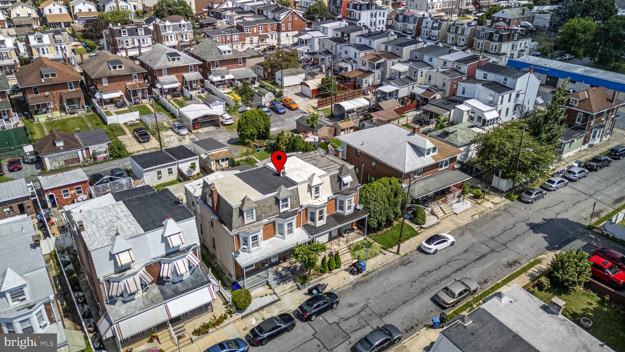 115 Park Avenue Reading, PA 19605 - Photo 25 of 28 an aerial view of a city with lots of residential buildings
