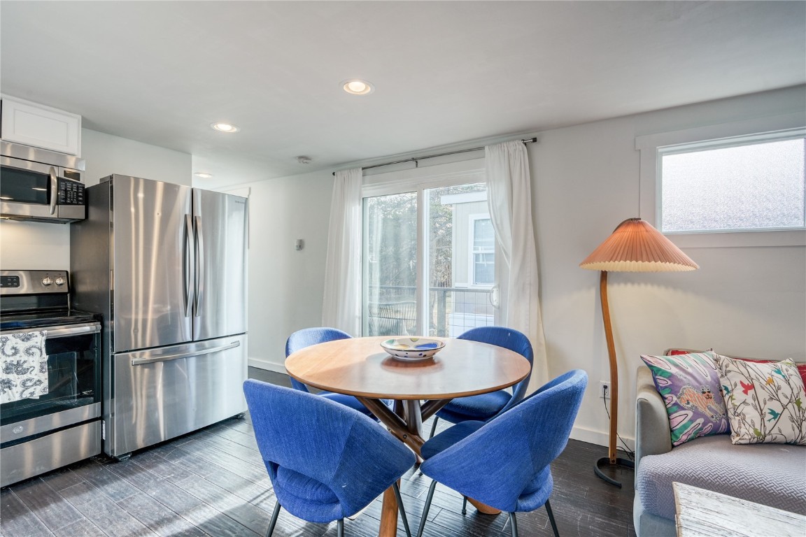 847 Airport Road, Unit 14 Breckenridge, CO 80424 - Photo 12 of 27 a dining room with furniture and window