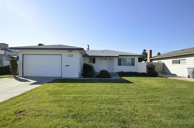 a backyard of a house