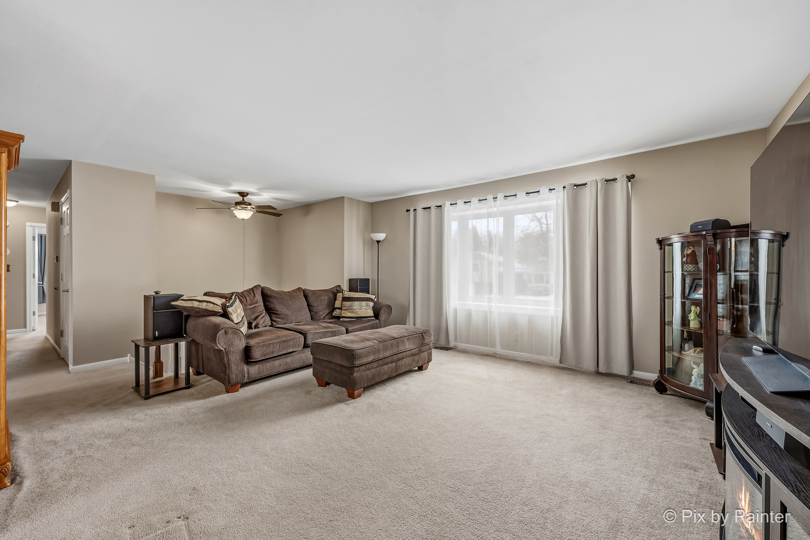 730 Chestnut Court Algonquin, IL 60102 - Photo 19 of 36 a living room with furniture a ceiling fan and a window