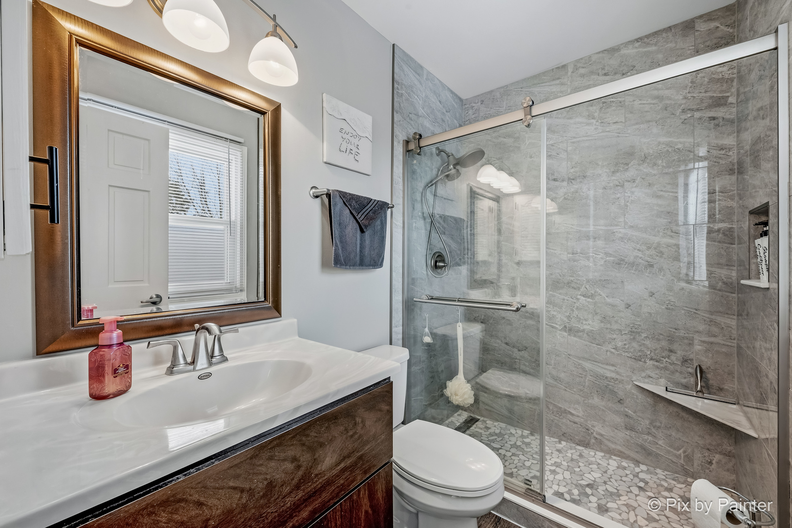 730 Chestnut Court Algonquin, IL 60102 - Photo 28 of 36 a bathroom with a sink a toilet and shower