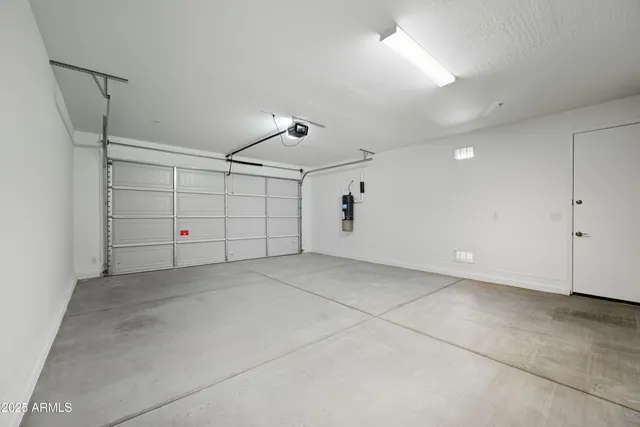a view of a garage