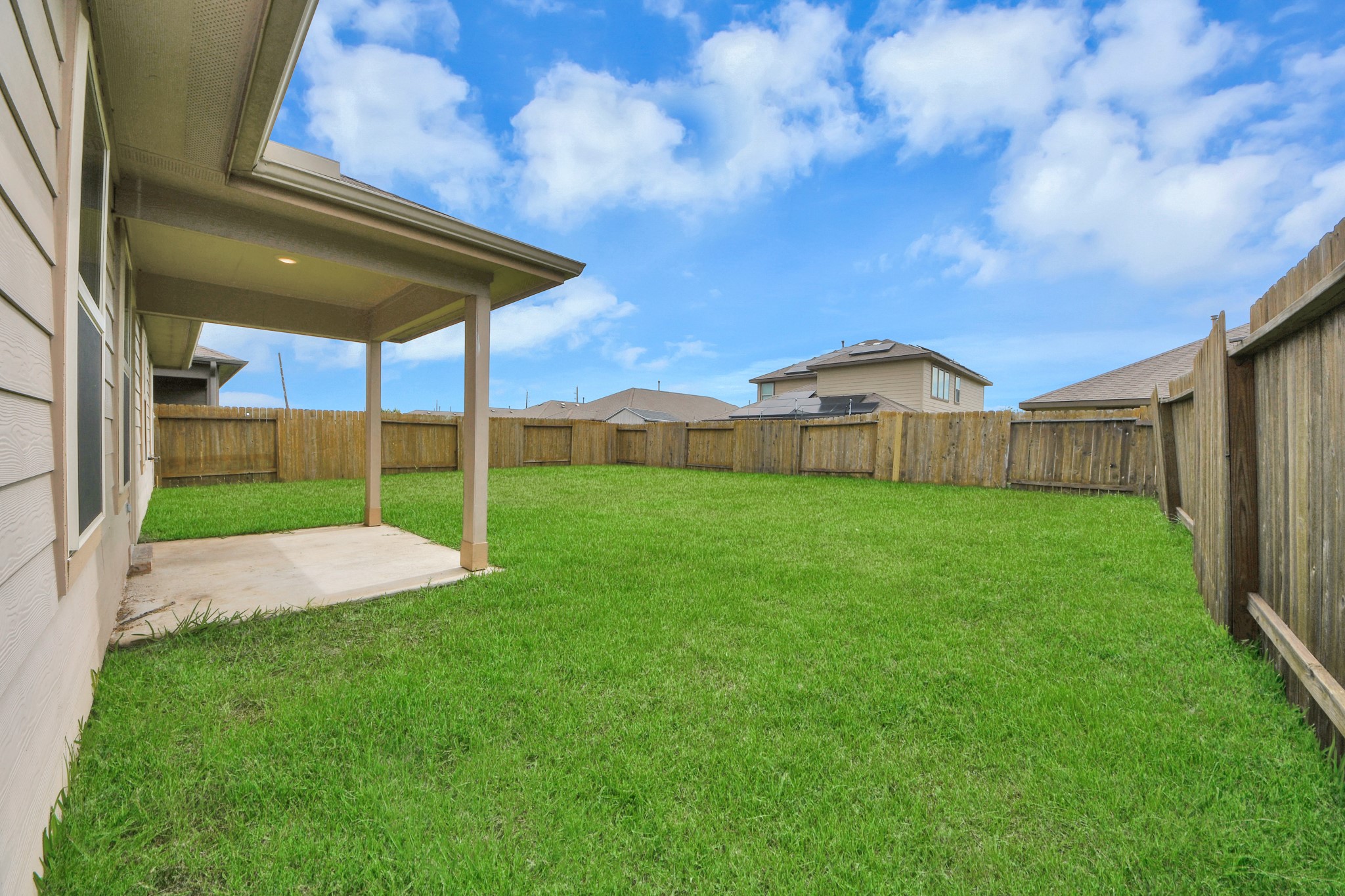 8302 Rose Petals Lane Rosharon, TX 77583 - Photo 27 of 42 Covered patio overlooking backyard