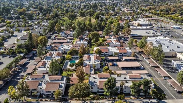 an aerial view of a city