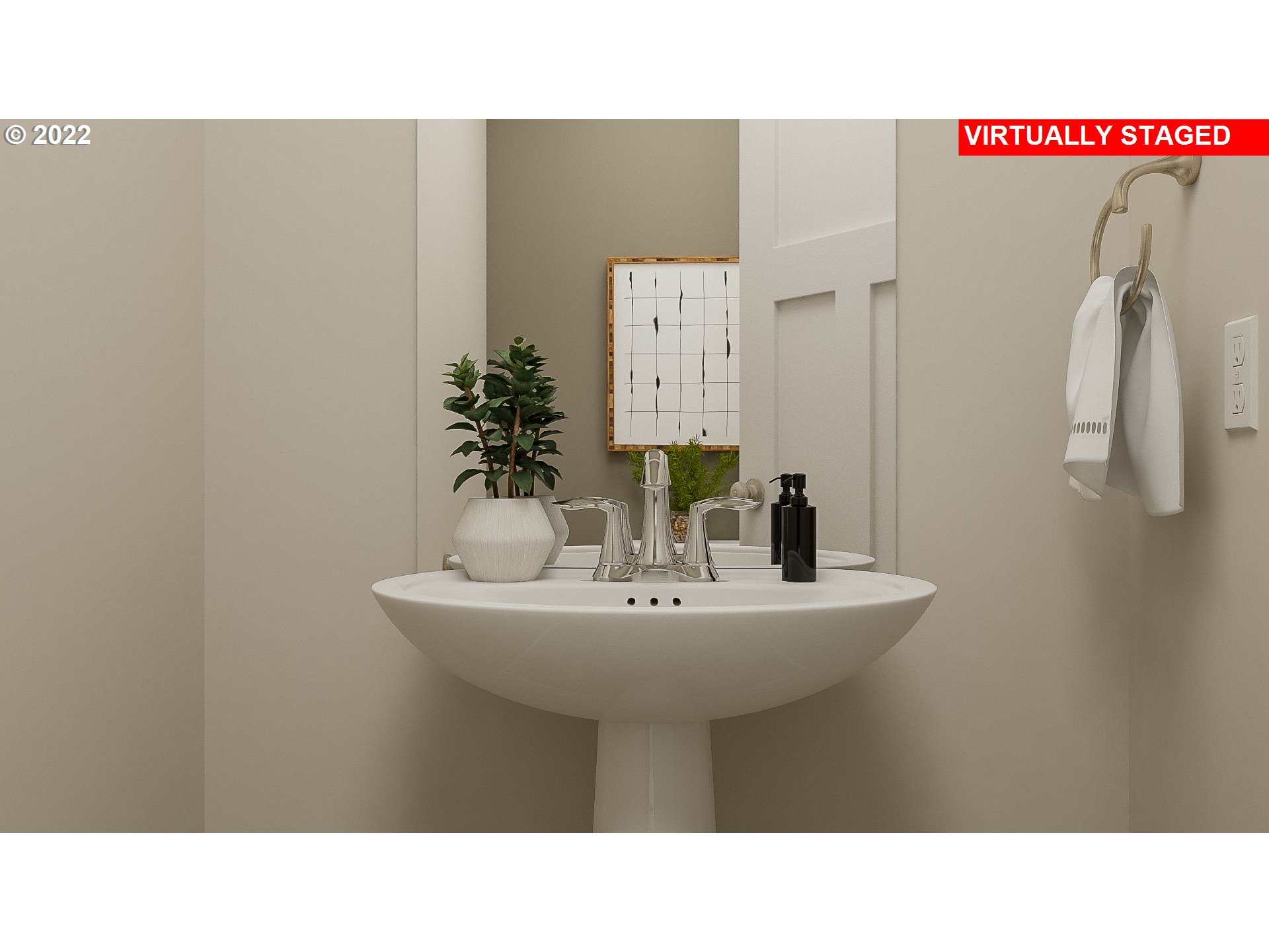 2354 South Trail View Ridgefield, WA 98642 - Photo 4 of 26 a bathroom with a sink and a mirror