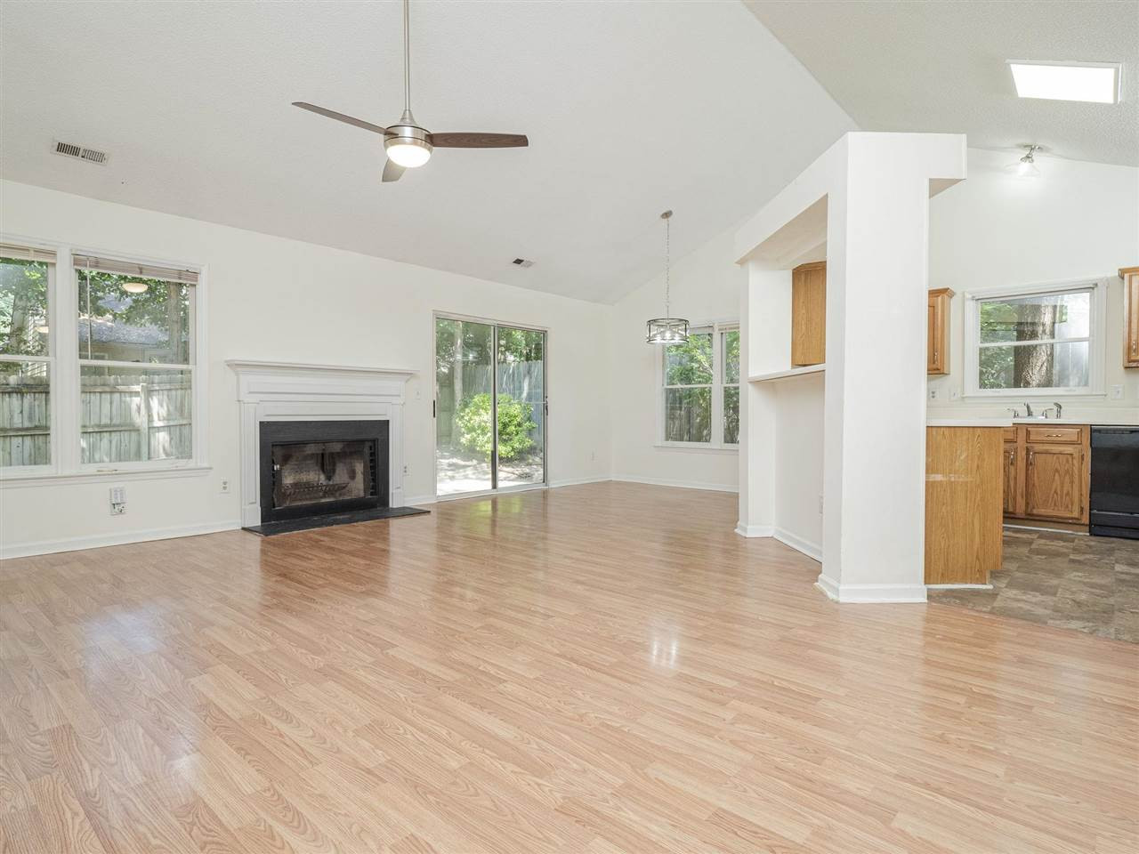 Kitchen Opens to the Living Area