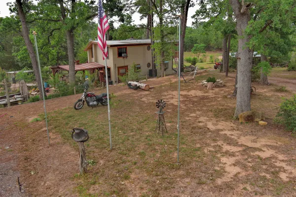 a view of a park with slide