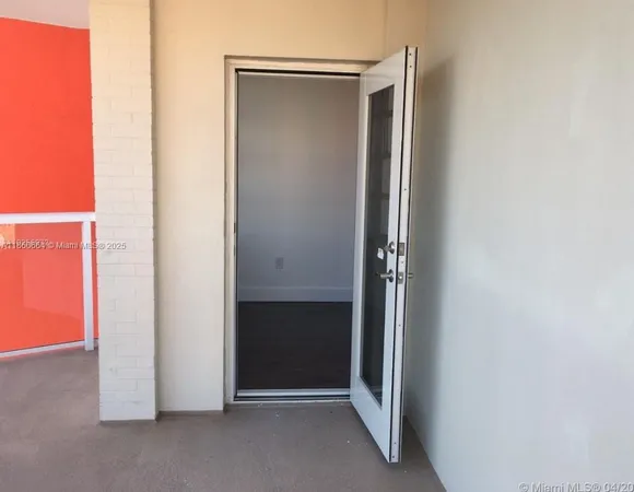 a view of front door