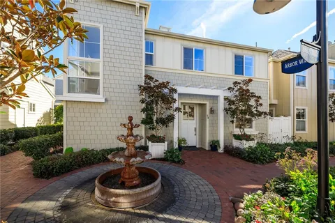 a house view with a garden space