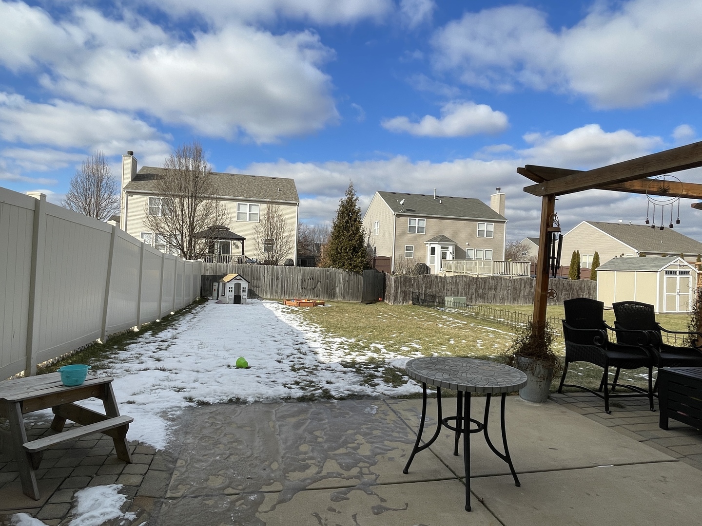 25328 Colligan Street Manhattan, IL 60442 - Photo 2 of 9 a view of a terrace with sitting area