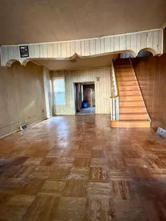 a view of a hallway with entryway