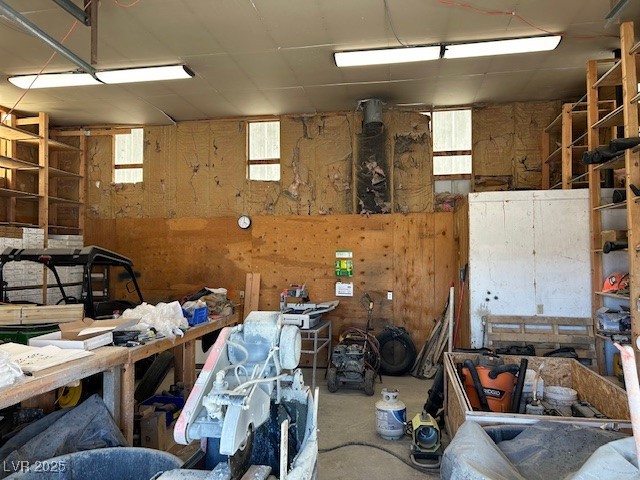 1159 South Main Street Tonopah, NV 89049 - Photo 9 of 11 Garage with a workshop area and wood walls