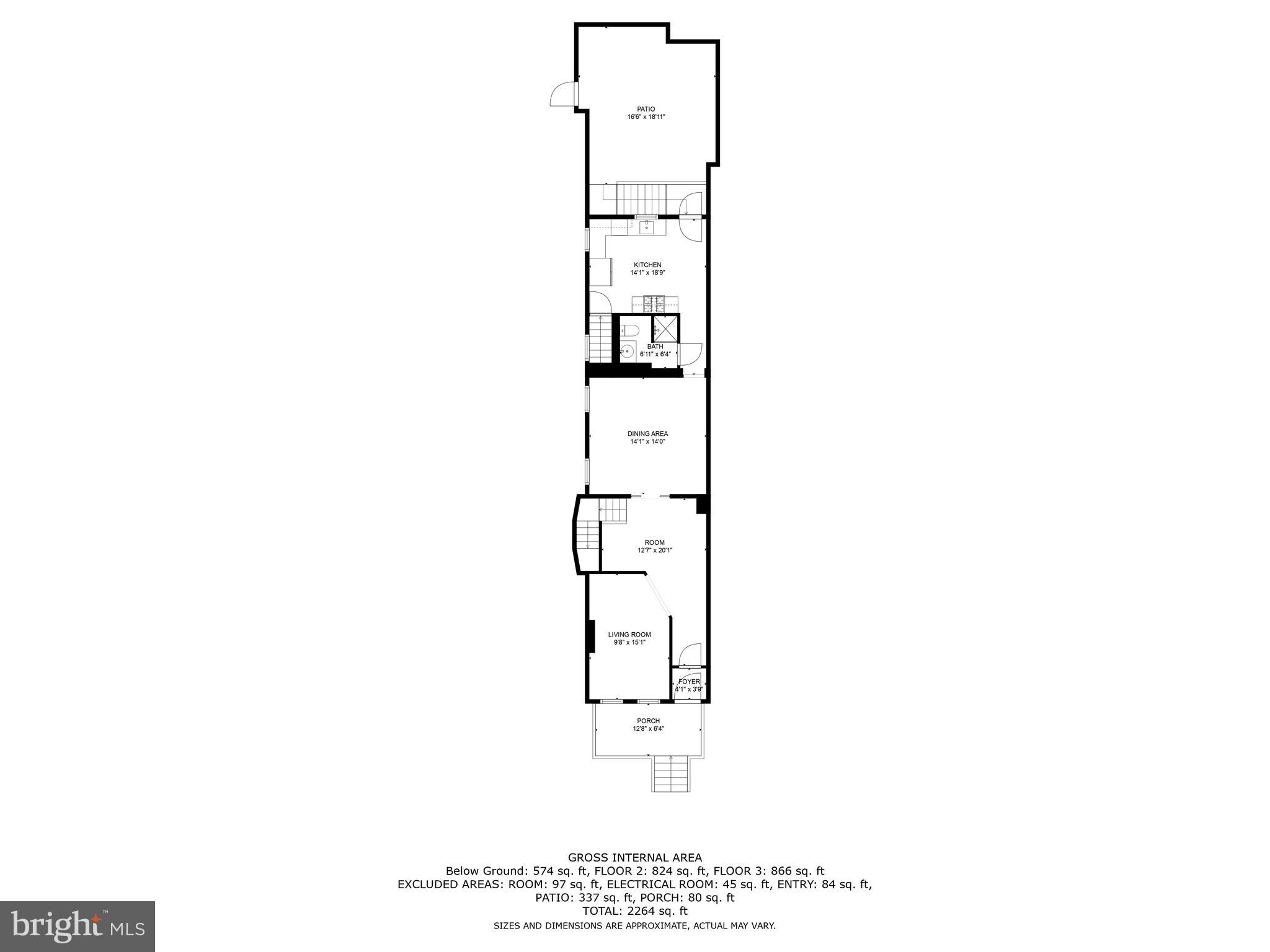 237 East 25th Street Baltimore, MD 21218 - Photo 38 of 41 Main level floorplan