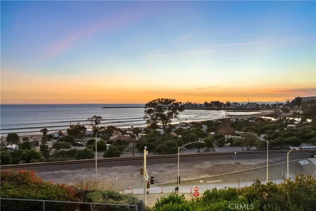 a view of a city and mountain view