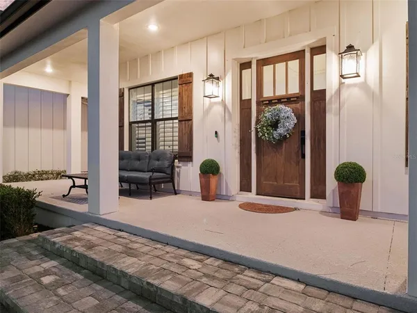 a table and chairs in a kitchen