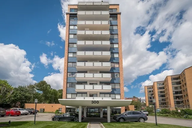 a view of a city with tall buildings