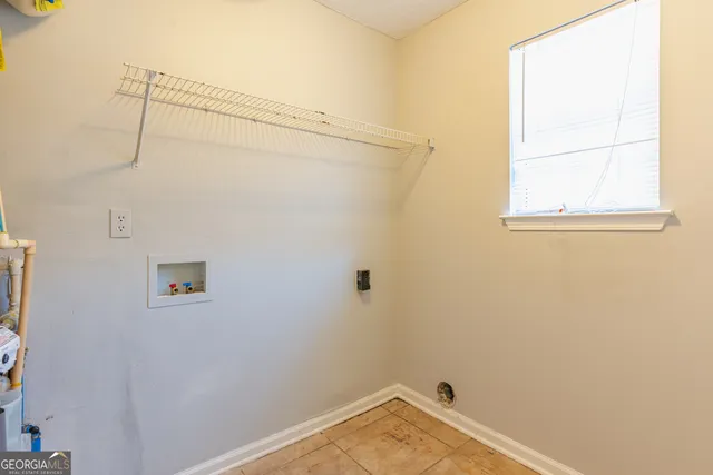 a bathroom with a window