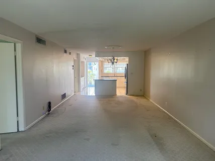 a view of a room with a sink