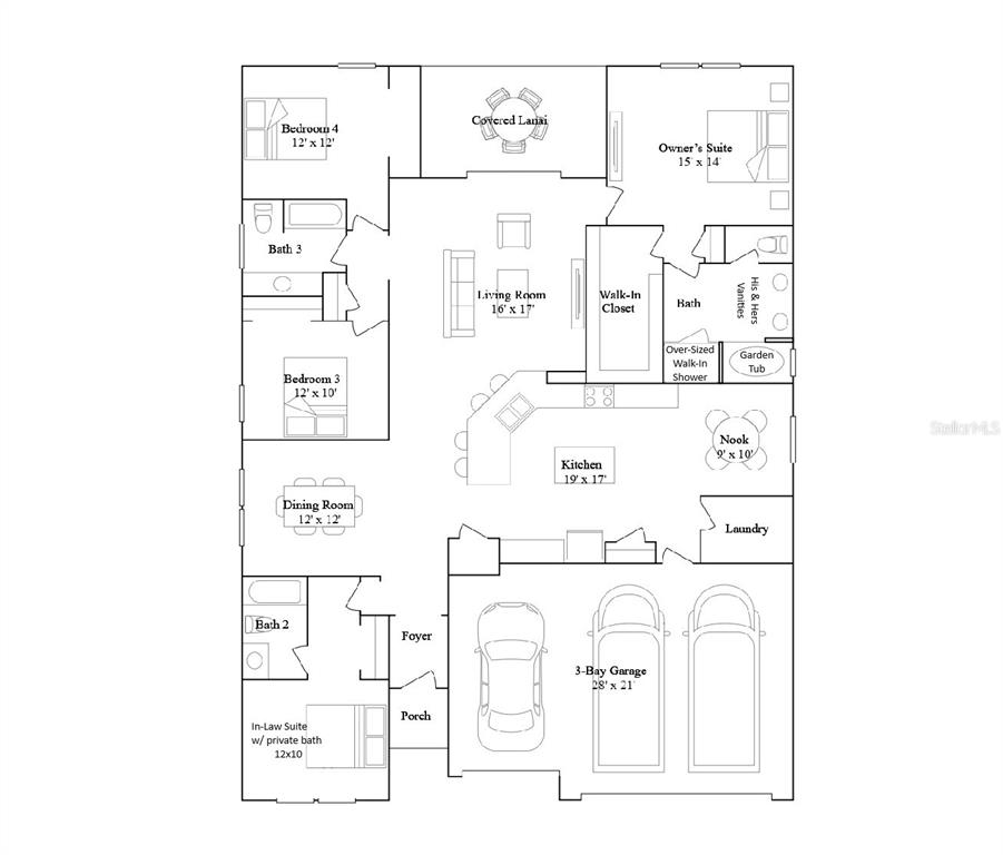19438 Southwest 79th Street Dunnellon, FL 34432 - Photo 4 of 34 a picture of a wall with a white wall and a picture