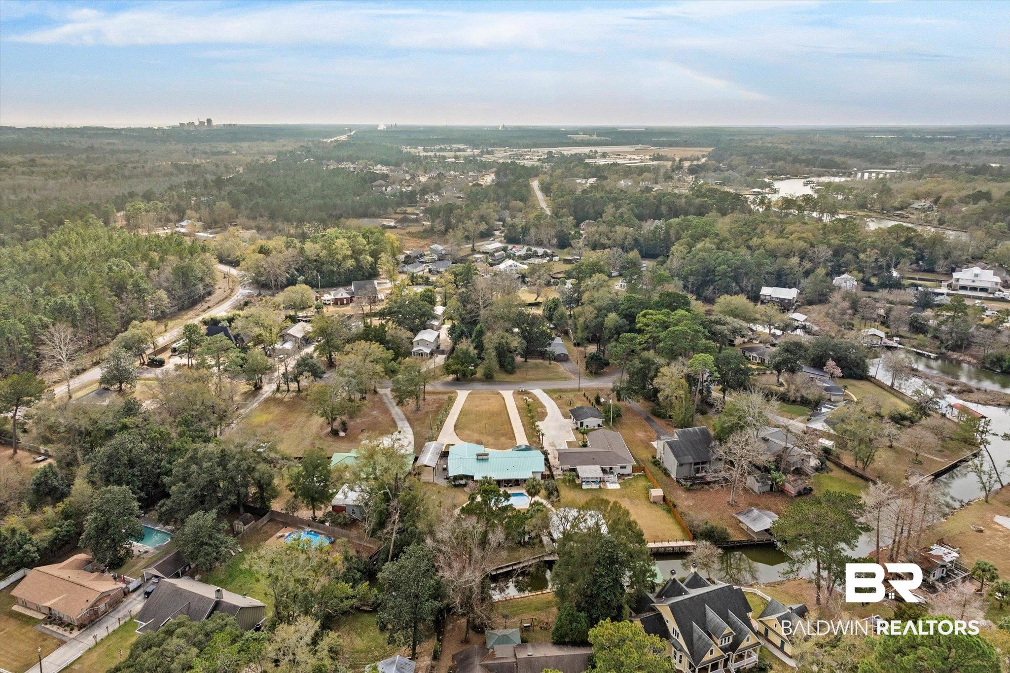 3720 Rabbit Creek Court Theodore, AL 36582 - Photo 42 of 47 Aerial overview of property's location featuring nearby suburban area