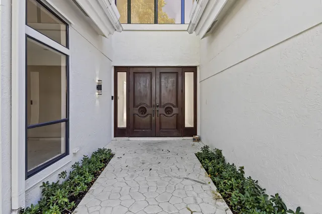 a front view of a house