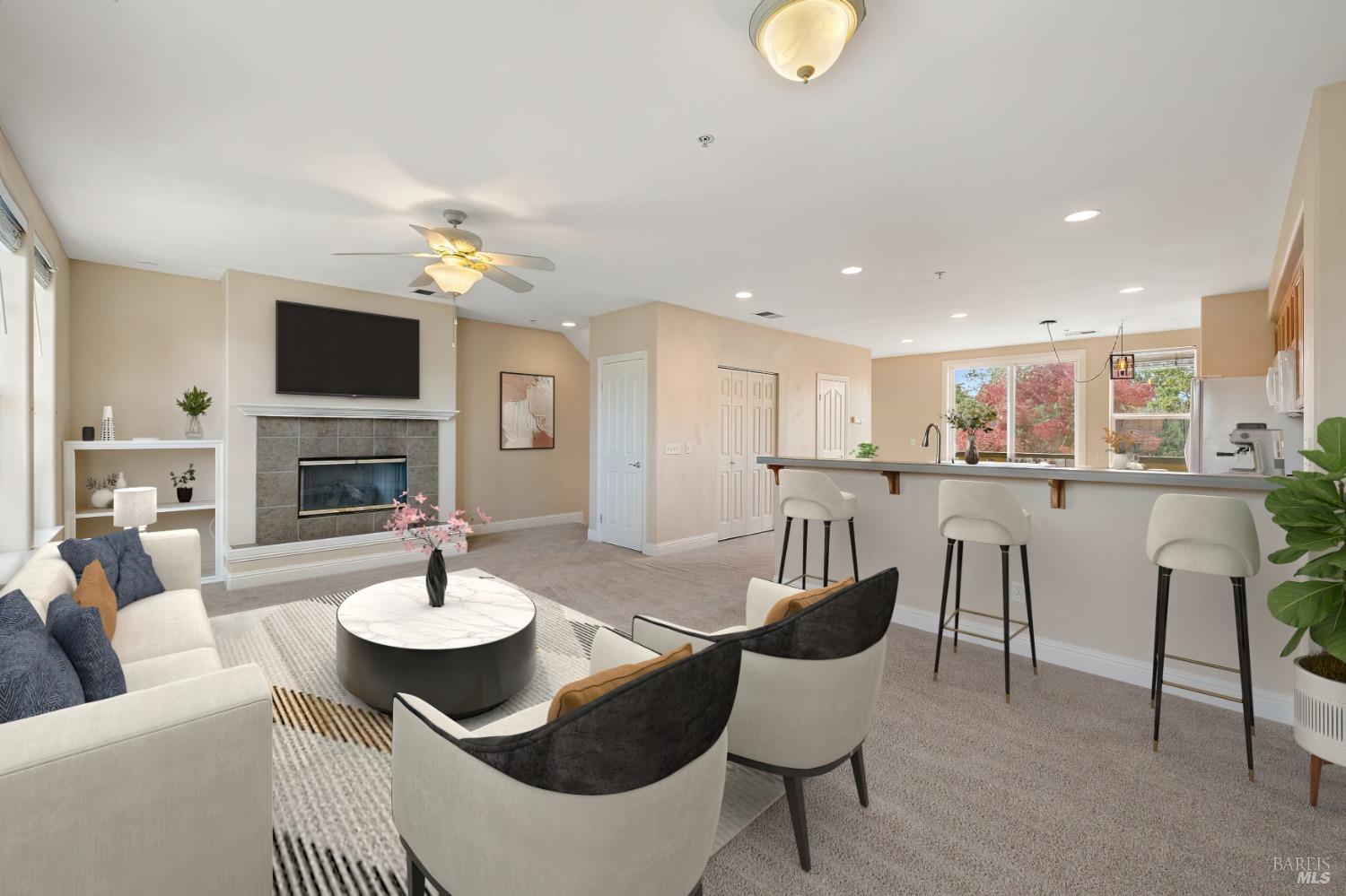 19 Johnson Street Windsor, CA 95492 - Photo 1 of 1 a view of a dining room with furniture and a fire place