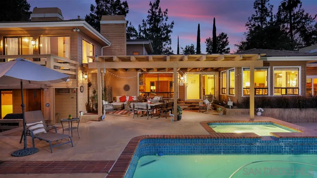 2723 Rich Lynn Ridge Road Escondido, CA 92025 - Photo 24 of 24 a view of a house with swimming pool and sitting area