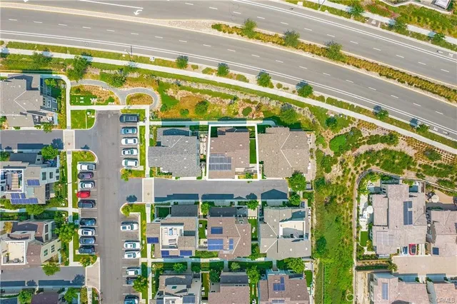 a view of a city with mountains