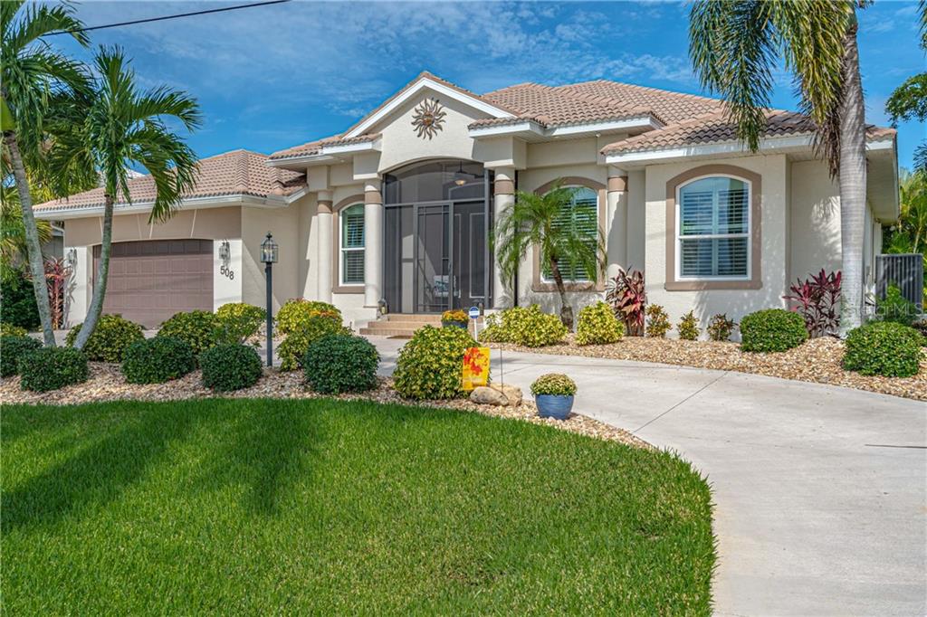 Sailboat & Golf Community of Burnt Store Isles! Custom 3 BD+den/office, 2.5 BA waterfront pool home with sailboat access to Charlotte Harbor leading to the Gulf of Mexico!
