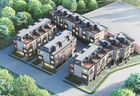 a kitchen with stainless steel appliances a table chairs refrigerator and window