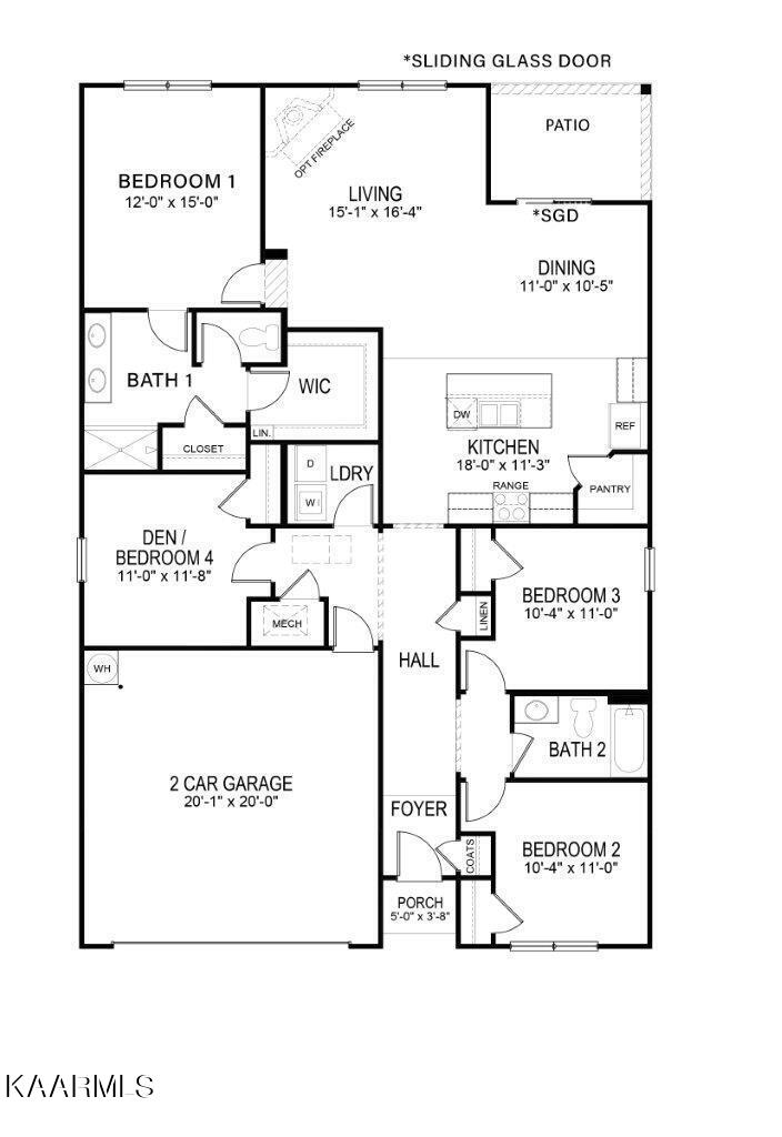 1128 Beacon Road Sevierville, TN 37876 - Photo 2 of 2 Cali Floor Plan Both Series