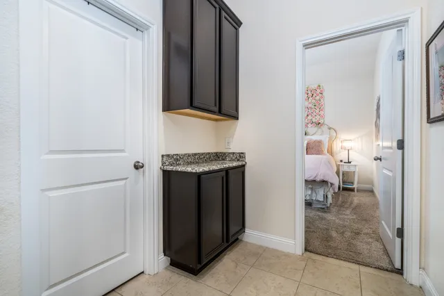 a view of kitchen and utility room