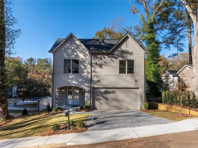 a front view of a house with a porch