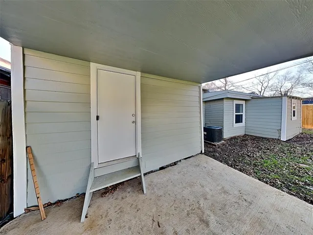 a backyard of a house
