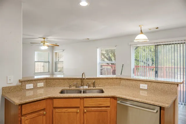 a view of a hallway with a hallway