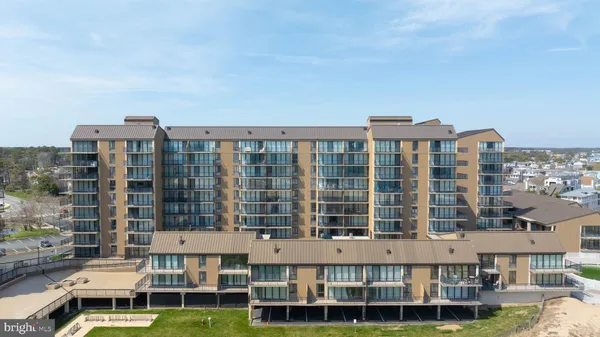a view of a building with a outdoor space