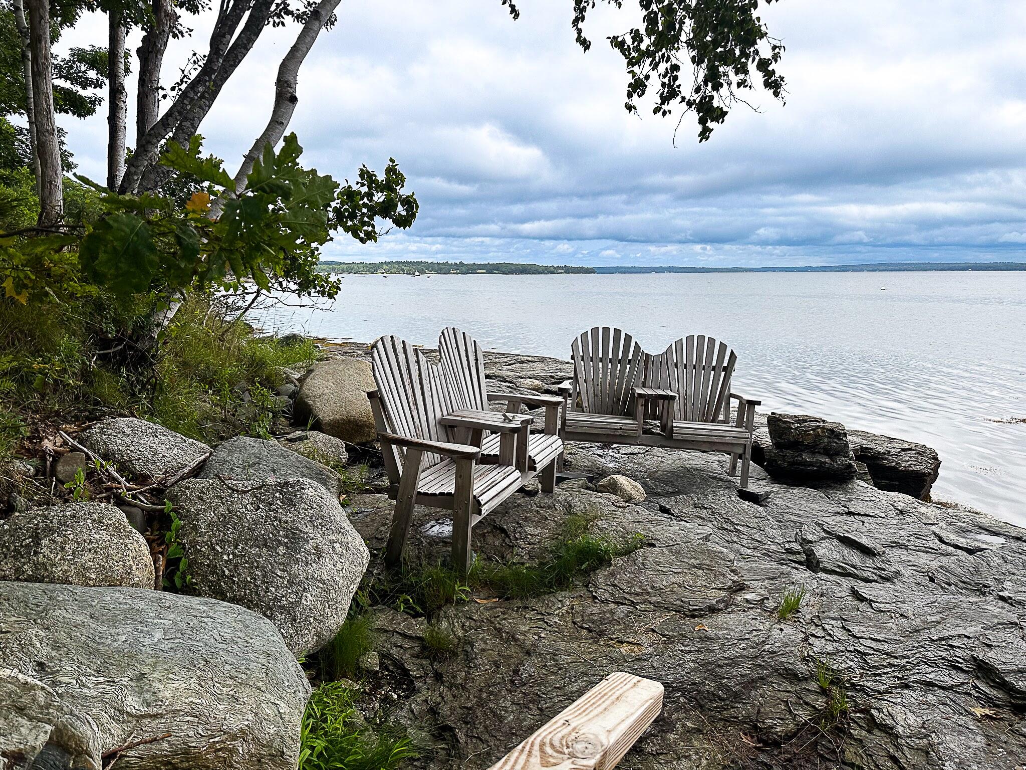 1319 Newbury Neck Road Surry, ME 04684 - Photo 65 of 68 Seating area on shore.