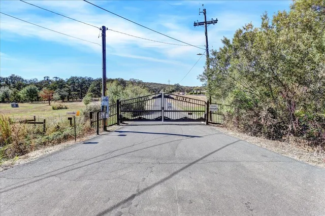 an aerial view of residential space with parking space