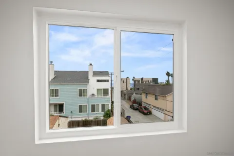 a view of a balcony with city view