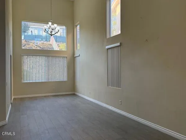 an empty room with window