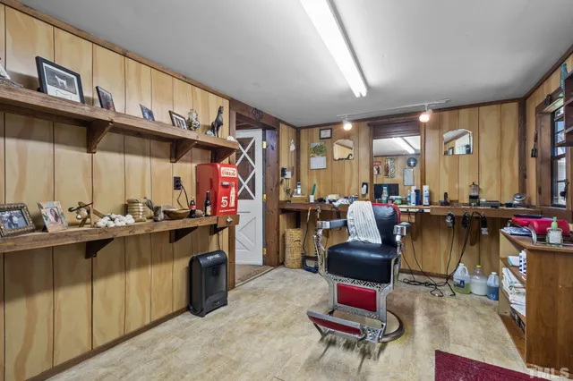 a kitchen with a stove and a refrigerator