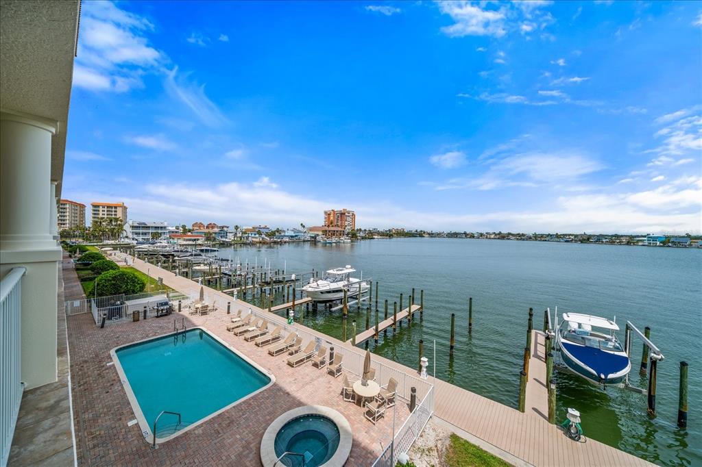 17735 Gulf Boulevard, Unit 304 Redington Shores, FL 33708 - Photo 38 of 66 a view of a lake with a terrace