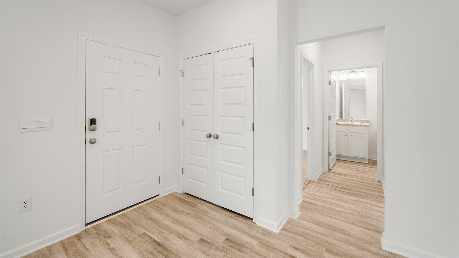 52 Elderberry Street Freeport, FL 32439 - Photo 22 of 36 a view of a hallway with wooden floor