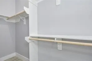 a close view of closet