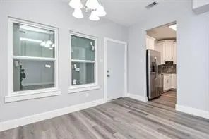 a view of front door