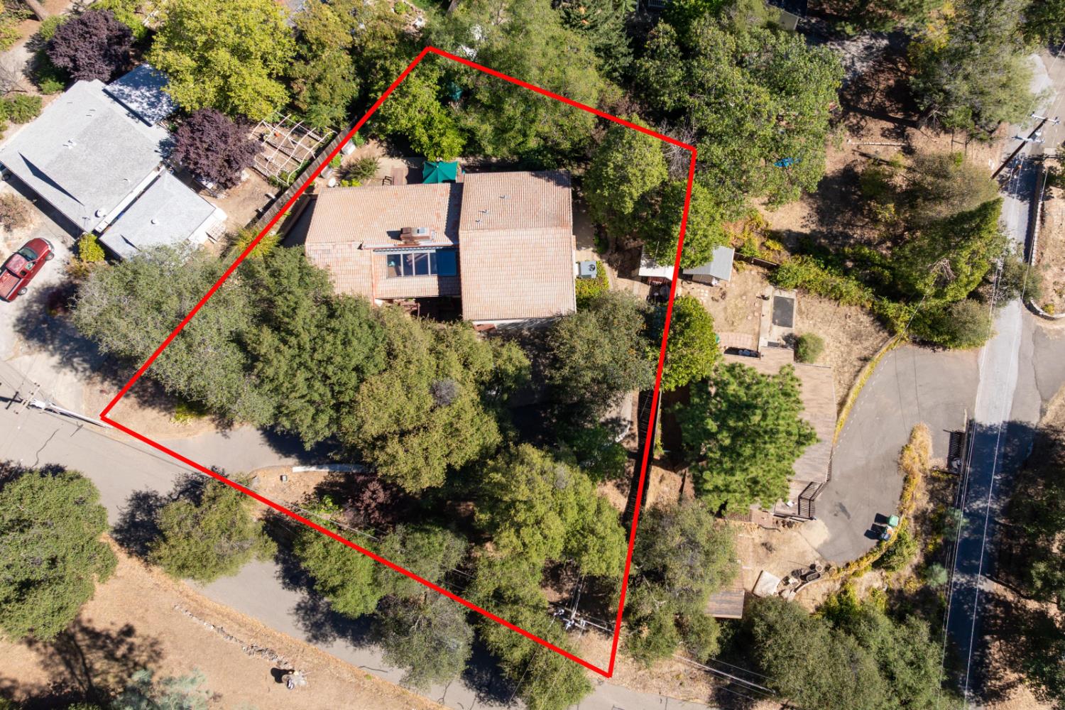 2921 Miller Way Placerville, CA 95667 - Photo 26 of 29 an aerial view of a house with a yard and trees